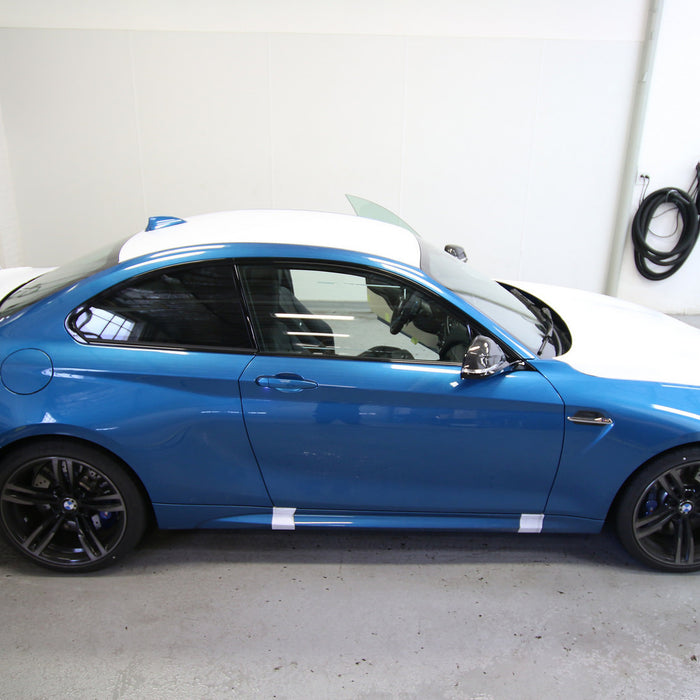 BMW M2 in Long Beach Blue receives a new car prep and Nanolex SI3D HD
