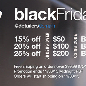 Black Friday - Cyber Monday Special - Up to 25% off and Free Shipping Over $99.99
