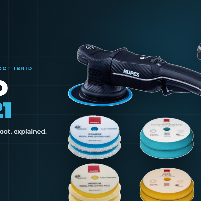 Rupes iBrid HLR21, the cordless BigFoot explained