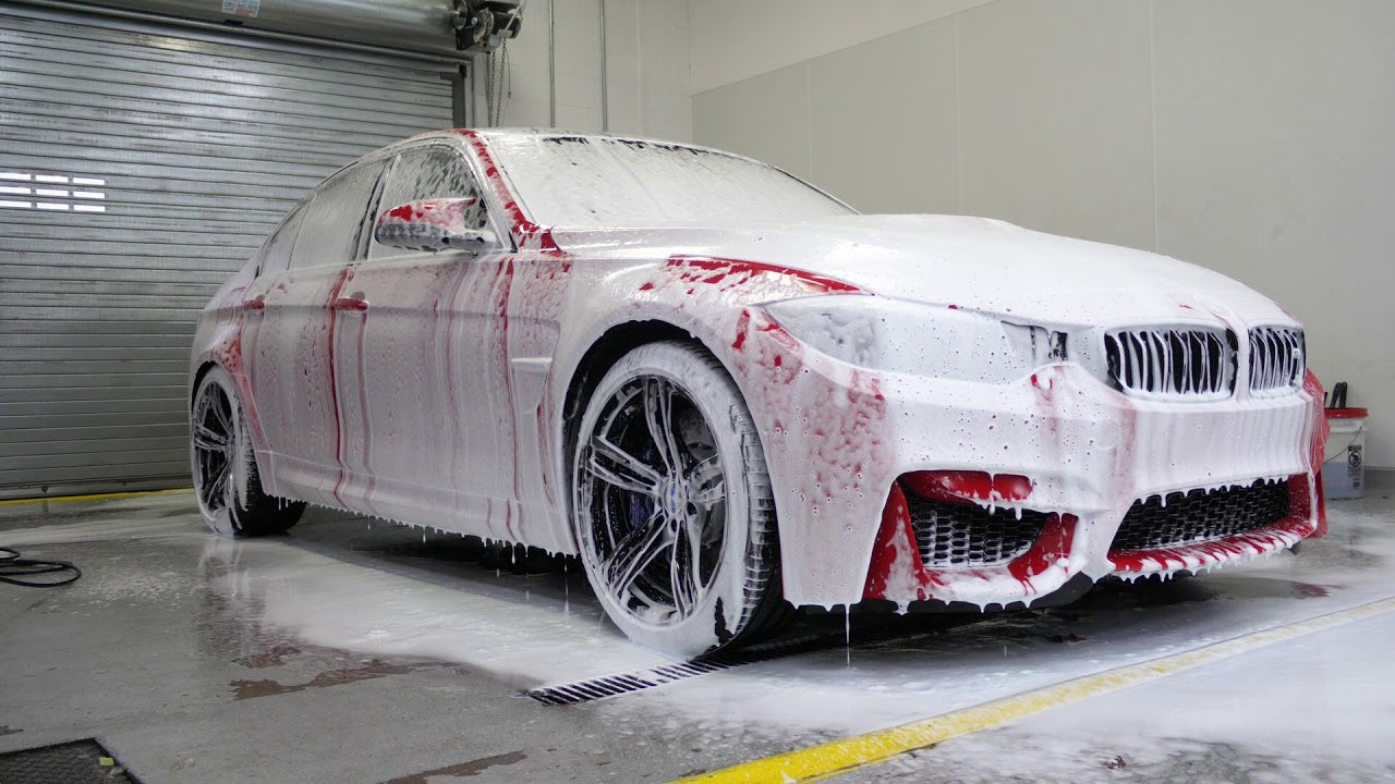 BMW M3 in Ferrari Red gets prepped and coated with Nanolex Si3D HD