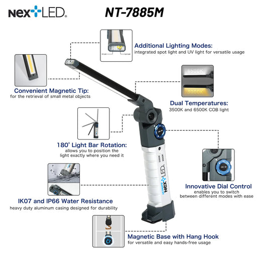 nextLED Ultimate Folding Color Match Inspection Light - Detailer's Domain