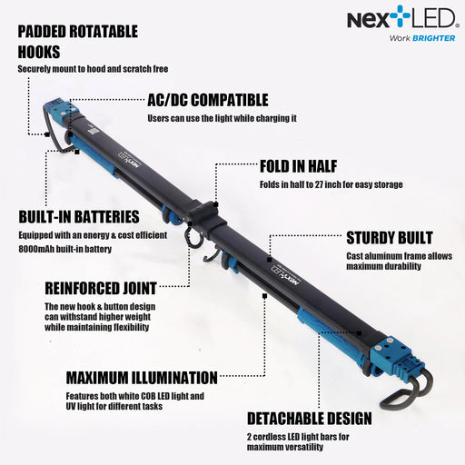 nextLED Rechargeable, Detachable Under Hood LED Work Light - Detailer's Domain