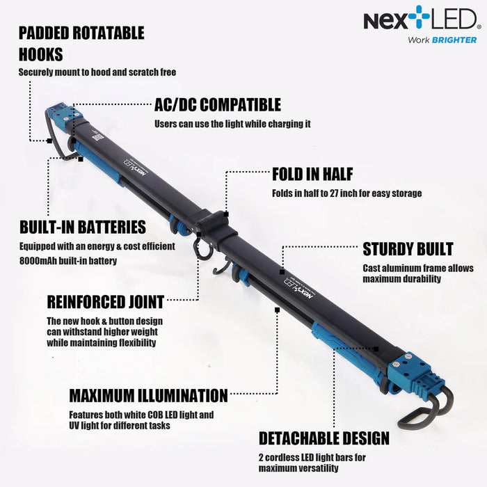 nextLED Rechargeable, Detachable Under Hood LED Work Light - Detailer's Domain