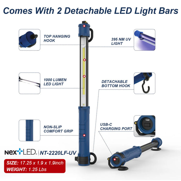 nextLED Rechargeable, Detachable Under Hood LED Work Light - Detailer's Domain