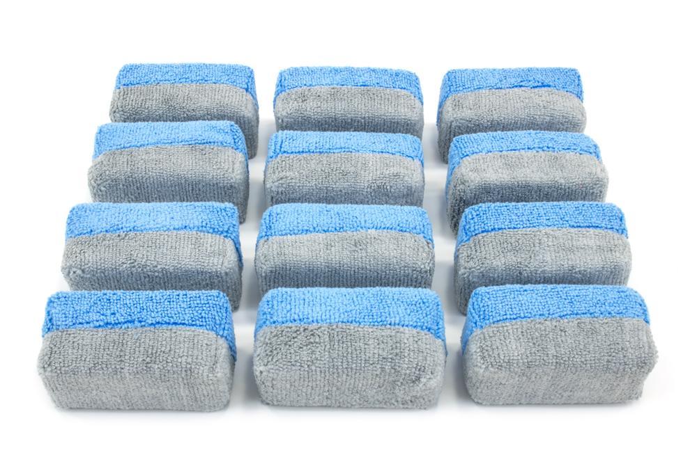 Mini [Saver Applicator] Terry Microfiber Coating Applicator Sponge with Plastic Barrier - Detailer's Domain