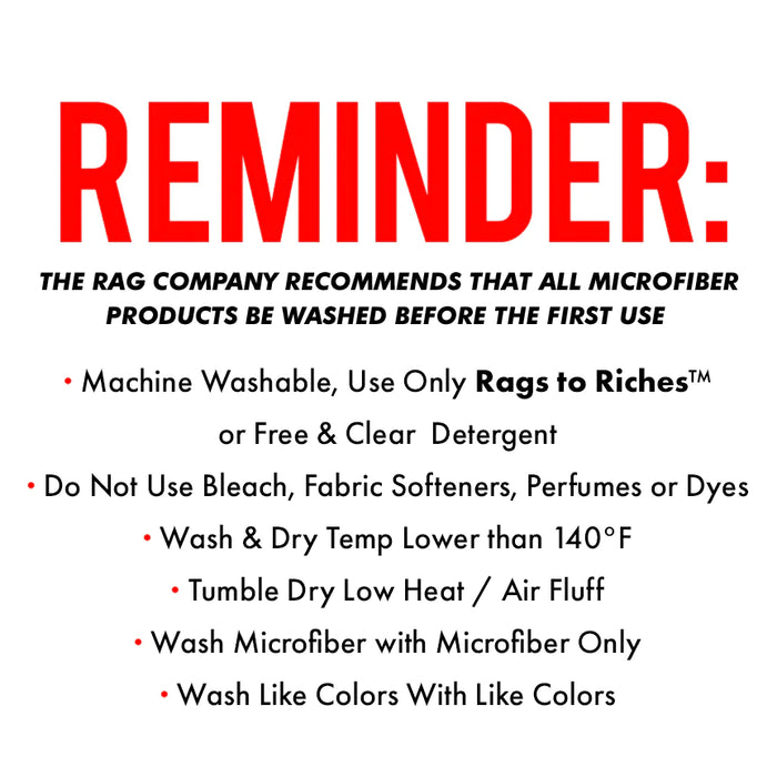 How To Care For Microfiber Towels - Rags To Riches 