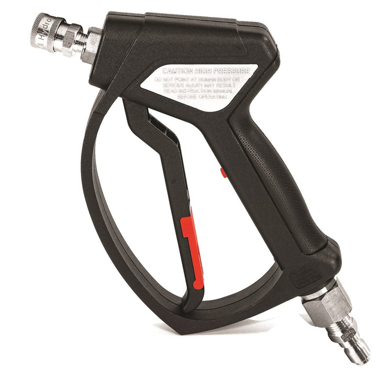 MTM Hydro's SGS28 Pressure Washing Spray Gun with Integrated Stainless Steel Live Swivel and Stainless QC fittings - Detailer's Domain