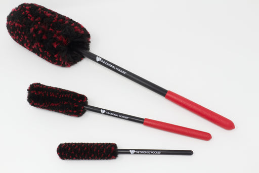 Wheel Woolies - WHEEL BRUSH 9" EPOXY SET BLACK BOAR HAIR
